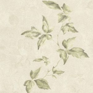 Wallpaper floral leaves Rasch Lucera cream 608847