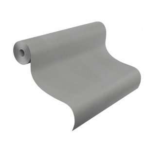 Alternative view of Wallpaper Rasch Deco Style 3D waves grey silver gloss 400540