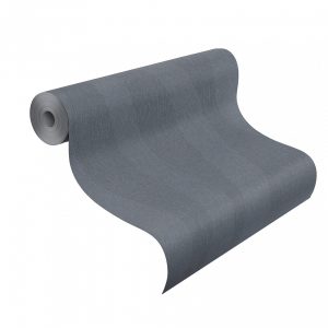 Wallpaper Rasch Deco Style 3D waves anthracite silver gloss 400571 - Image 2