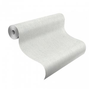 Alternative view of Wallpaper Rasch Deco Style scratch texture white silver gloss 400601