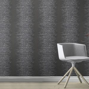Wallpaper Rasch Deco Style stripes anthracite silver 413816 - Image 3