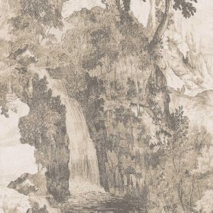 Wallpaper Rasch Textil landscape grey white 228594