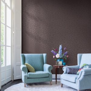 Wallpaper Rasch Textil tendril brown glitter 227900 - Image 2