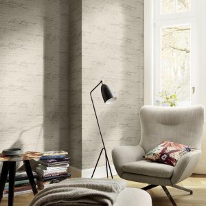 Wallpaper Rasch Florentine writing vintage taupe 449570 - Image 4