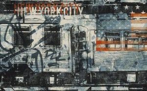 Wallpaper Border Graffiti New York colourful 294002