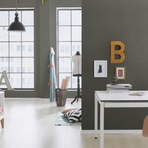 Wallpaper Rasch Florentine textured anthracite 449853 - تصویر 3